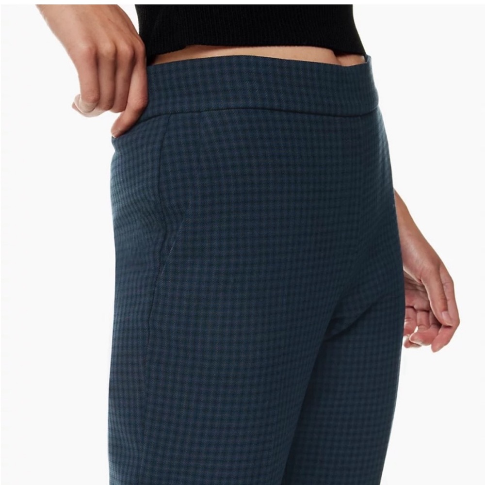 blue plaid agency pants